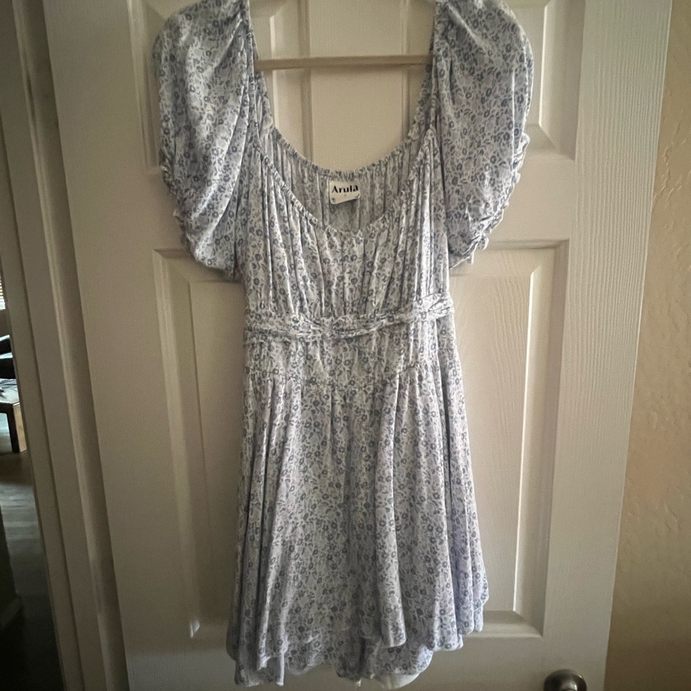 Arula Blue Floral Romper